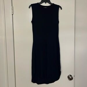 Tight navy dress